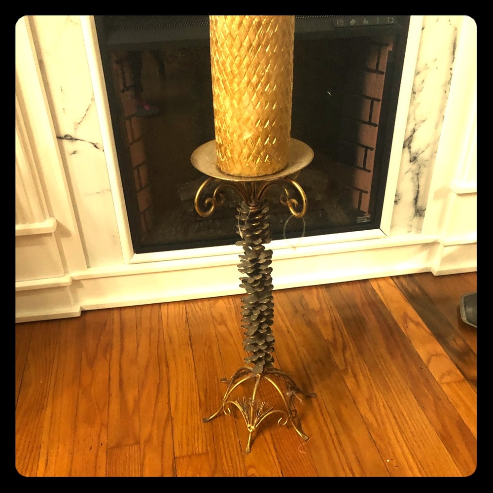 Gold Candle Holder